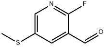 2-fluoro-5-(methylthio)nicotinaldehyde Structure