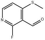 2-Fluoro-4-(methylthio)nicotinaldehyde 化学構造式