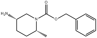 5-アミノ-2-メチルピペリジン-1-カルボン酸(2R,5S)-ベンジル 化学構造式