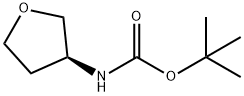 (S)-tert-butyl (tetrahydrofuran-3-yl)carbamate Struktur