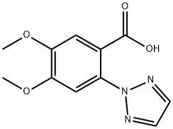 4,5-dimethoxy-2-(2H-1,2,3-triazol-2-yl)benzoic acid Structure