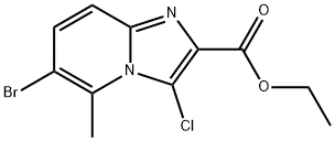 ethyl 6-bromo-3-chloro-5-methylimidazo[1,2-a]pyridine-2-carboxylate Structure