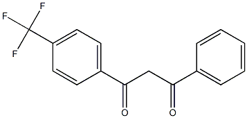 1-苯基-3-[4-(三氟甲基)苯基]丙烷-1,3-二酮, 129700-38-5, 结构式