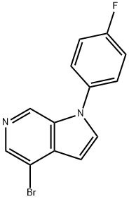 4-Bromo-1-(4-fluorophenyl)-1H-pyrrolo[2,3-c]pyridine,1300022-34-7,结构式