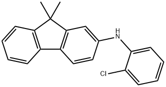 N-(2-クロロフェニル)-9,9-ジメチル-9H-フルオレン-2-アミン 化学構造式