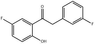 1-(5-Fluoro-2-hydroxyphenyl)-2-(3-fluorophenyl)ethanone Struktur