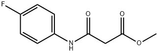 3-((4-氟苯基)氨基)-3-氧代丙酸甲酯 结构式