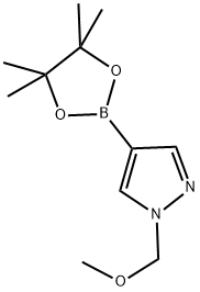 1-(methoxymethyl)-4-(4,4,5,5-tetramethyl-1,3,2-dioxaborolan-2-yl)-1H-pyrazole Struktur