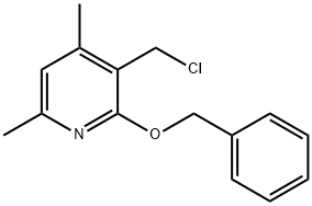 2-(苄氧基)-3-(氯甲基)-4,6-二甲基吡啶,1303445-99-9,结构式
