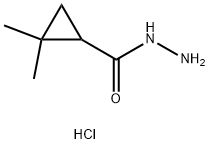2,2-Dimethylcyclopropanecarbohydrazide hydrochloride,1303993-90-9,结构式
