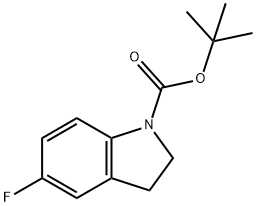 tert-Butyl 5-fluoroindoline-1-carboxylate Structure