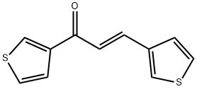 (E)-1,3-di(thiophen-3-yl)prop-2-en-1-one Structure
