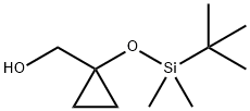 1-[[(1,1-dimethylethyl)dimethylsilyl]oxy]cyclopropanemethanol 化学構造式