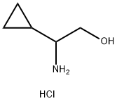 2-アミノ-2-シクロプロピルエタン-1-オール塩酸塩 化学構造式