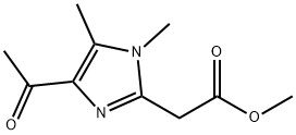 Methyl 2-(4-acetyl-1,5-dimethyl-1H-imidazol-2-yl)acetate Structure