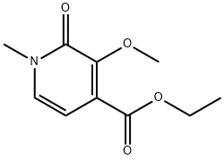 ethyl 3-methoxy-1-methyl-2-oxo-1,2-dihydropyridine-4-carboxylate Struktur