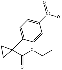 ethyl 1-(4-nitrophenyl)cyclopropanecarboxylate 结构式