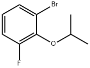 1-溴-3-氟-2-(丙-2-基氧基)苯,1309933-79-6,结构式