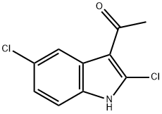 1-(2,5-Dichloro-1H-indol-3-yl)-ethanone Struktur