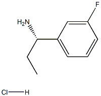 (S)-1-(3-氟苯基)丙-1-胺盐酸盐,1310923-31-9,结构式