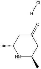 trans-2,6-Dimethyl-4-oxo-piperidine hydrochloride Struktur