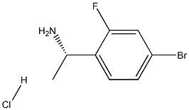 (S)-1-(4-Bromo-2-fluorophenyl)ethanamine hydrochloride Struktur