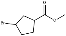 methyl 3-bromocyclopentanecarboxylate 结构式