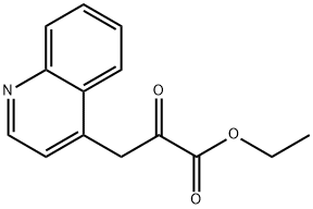 Ethyl 2-oxo-3-(quinolin-4-yl)propanoate 结构式