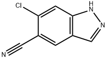 6-chloro-1H-Indazole-5-carbonitrile 化学構造式