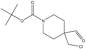 tert-butyl 4-(chloromethyl)-4-formylpiperidine-1-carboxylate Structure