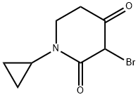 3-溴-1-环丙基-2,4-哌啶二酮 结构式