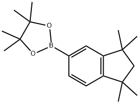 4,4,5,5-tetramethyl-2-(1,1,3,3-tetramethyl-2,3-dihydro-1H-inden-5-yl)-1,3,2-dioxaborolane Structure