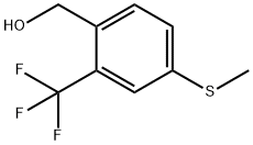 4-(methylthio)-2-(trifluoromethyl)benzenemethanol Struktur