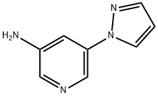 5-(pyrazol-1-yl)pyridin-3-amine Structure