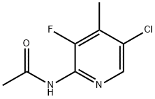 N-(5-Chloro-3-fluoro-4-methylpyridin-2-yl)acetamide 化学構造式