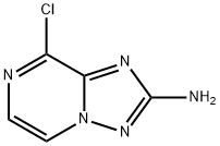 8-Chloro-[1,2,4]triazolo[1,5-a]pyrazin-2-ylamine 化学構造式