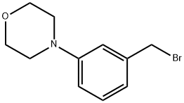 4-(3-(bromomethyl)phenyl)morpholine 化学構造式
