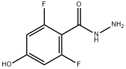 2,6-Difluoro-4-hydroxybenzohydrazide Structure