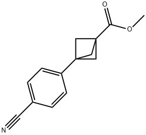Methyl3-(4-cyanophenyl)bicyclo[1.1.1]pentane-1-carboxylate Structure