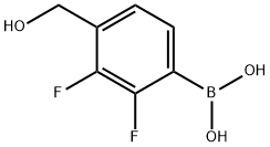 2,3-Difluoro-4-(hydroxymethyl)phenylboronic aicd Structure