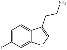 2-(6-iodobenzofuran-3-yl)ethanamine 结构式