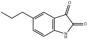 5-propylindoline-2,3-dione Struktur