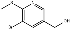 (5-溴-6-(甲硫基)吡啶-3-基)甲醇,1318252-34-4,结构式