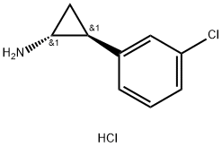 trans-2-(3-Chlorophenyl)cyclopropanamine Hydrochloride Structure