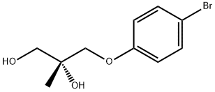 (R)-3-(4-ブロモフェノキシ)-2-メチルプロパン-1,2-ジオール 化学構造式