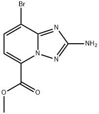 2-amino-8-bromo-[1,2,4]triazolo[1,5-a]pyridine-5-carboxylic acid methyl ester Structure