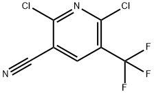 2,6-Dichloro-5-(trifluoromethyl)nicotinonitrile Structure