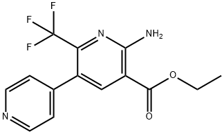 ethyl 6-amino-2-(trifluoromethyl)-[3,4-bipyridine]-5-carboxylate(WXG00324) Structure