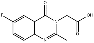 (6-Fluoro-2-methyl-4-oxo-4H-quinazolin-3-yl)-acetic acid 结构式