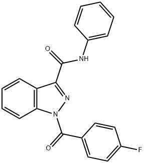 1-(4-Fluorobenzoyl)-N-phenyl-1H-indazole-3-carboxamide Structure